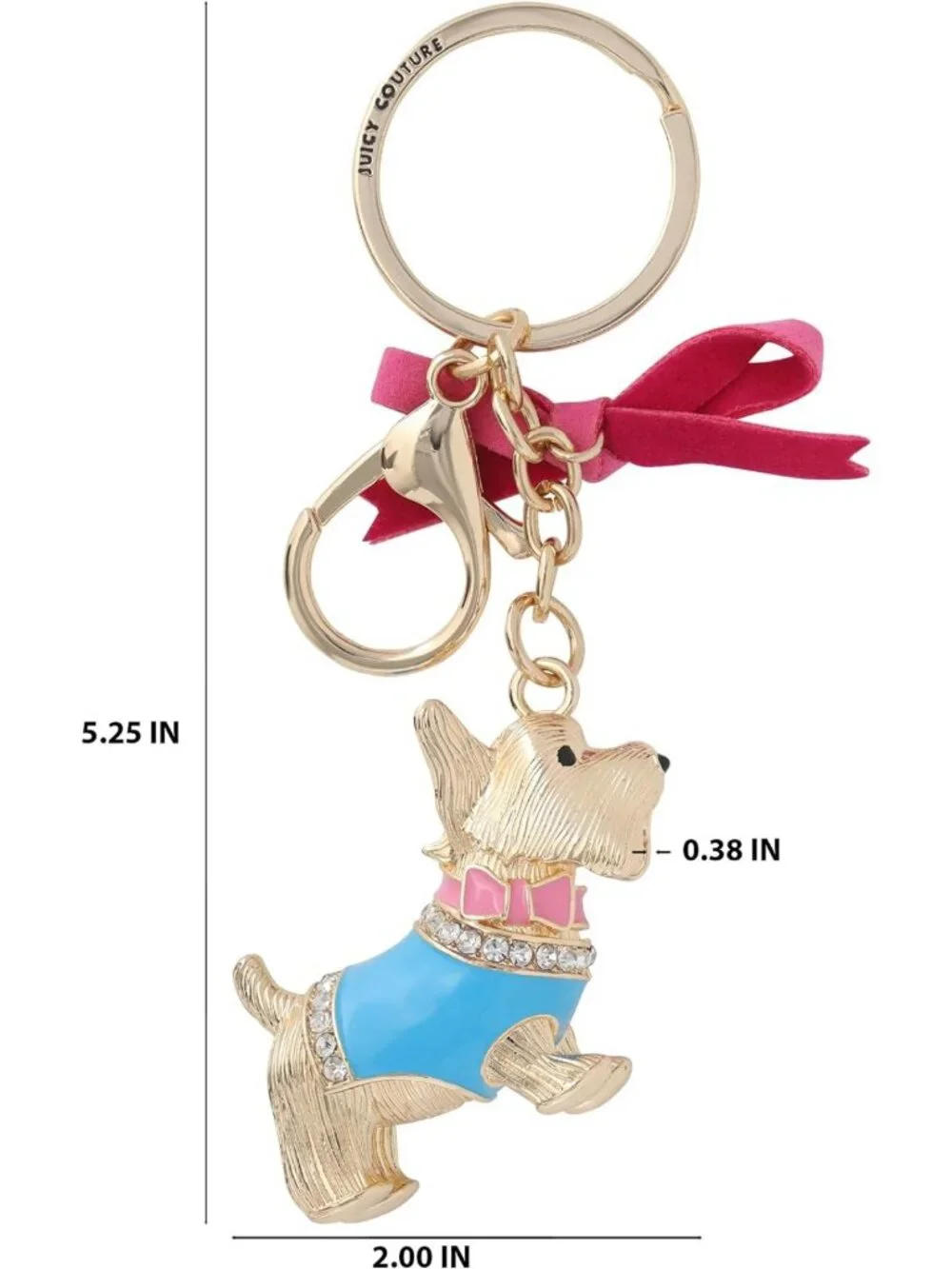 Chic Keychain Charms with Crystals & Faux Pearls | Stylish Gold-Tone Accessories